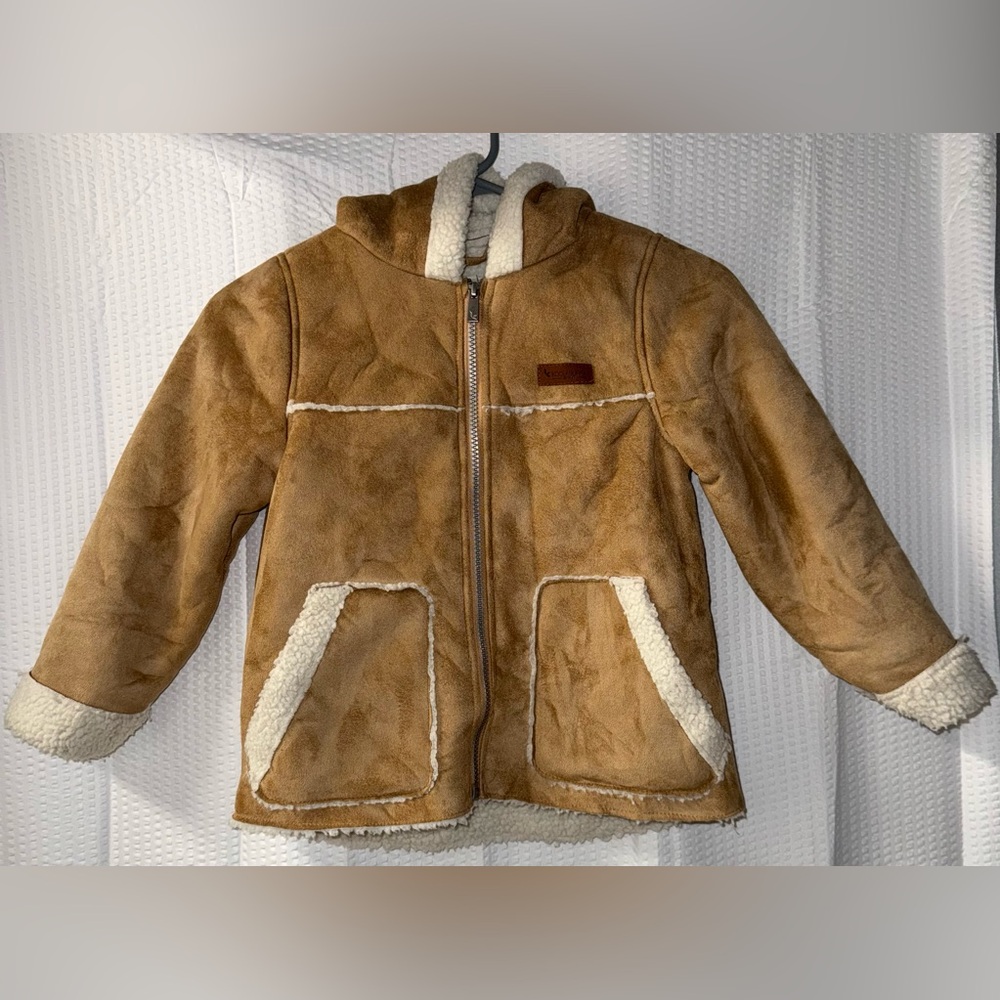 Girls Koolaburra by UGG Faux Shearling Jacket Size 5-6